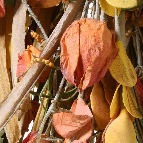 30" Autumn Wildflowers Teardrop Swag
